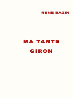 cover image of Ma Tante Giron